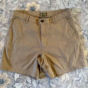 TSG Chino Shorts Mens Size 30 Khaki casual walking The Sporting Gentleman 6.5"